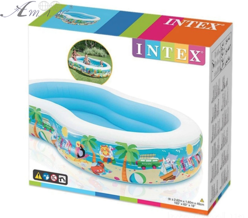 Басейн Intex овальний 2 кільця 262х160х46 см 56490 фото 2 Басейн Intex овальний 2 кільця 262х160х46 см 56490 фото 2