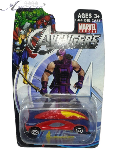 Игрушка Машинка металл + пластик 7 см Микс Супергерои  666-1