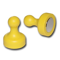 Магніт неодимимовий Пішак для дошки 19х25мм 1шт Жовтий  00285