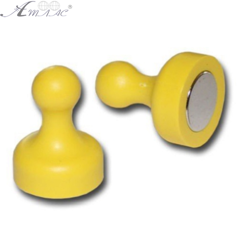 Магніт неодимимовий Пішак для дошки 19х25мм 1шт Жовтий  00285