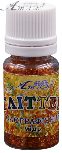 Блестки (Глиттер) Голографические Атлас 5 гр - Медь AS-2010, А-915 фото 2 Блестки (Глиттер) Голографические Атлас 5 гр - Медь AS-2010, А-915 фото 2