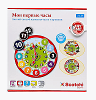 Игрушка Scotchi Развивающая  Мои первые часы на липучке  20028