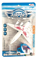 Іграшка Набір Аеропорт, літак із машинами пластиковий 17 см  2615А-В