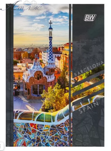 Блокнот-бізнес BW А4 200л. в клітку тверда обкладинка 4В04-23702466