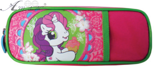 Пенал школьный LUCKY на молнии РС14804 пони Пенал школьный LUCKY на молнии РС14804 пони