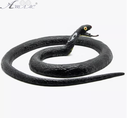 Іграшка силіконова антистрес Змія Кобра чорна 08641 Іграшка силіконова антистрес Змія Кобра чорна 08641