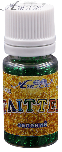 Блискітки (Гліттер) Атлас 7 гр - Зелений AS-2047, А-903 фото 2 Блискітки (Гліттер) Атлас 7 гр - Зелений AS-2047, А-903 фото 2