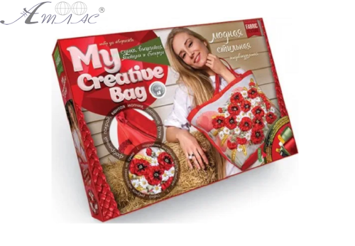 Набор для творчества Вышивка сумки Лентами и бисером My Creative Bag  МСВ-01-01