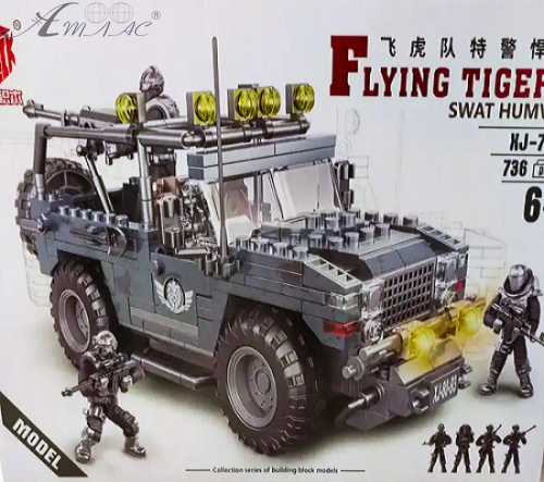 Игрушка Конструктор Block Бронированная военная машина  736 деталей  XJ-792С фото 2