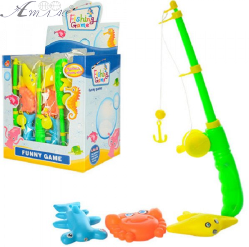 Игрушка Рыбалка пластиковая набор из 4 предметов 2956 Игрушка Рыбалка пластиковая набор из 4 предметов 2956