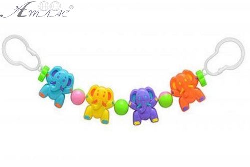 Игрушка Погремушка Слоники на коляску 430-1/2 Игрушка Погремушка Слоники на коляску 430-1/2