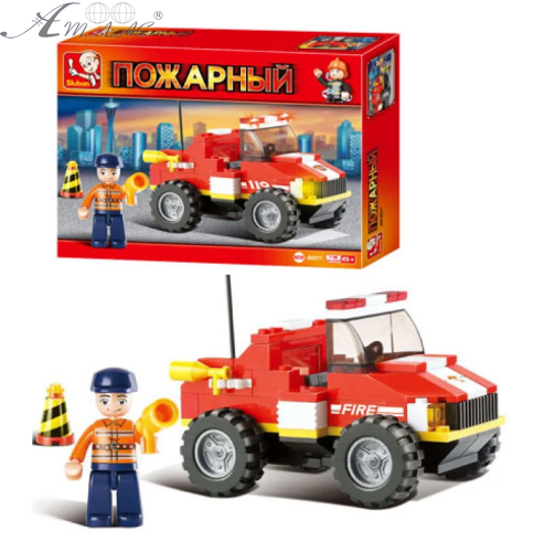 Игрушка Конструктор Sluban Пожарная машина 118 деталей M38-B0217 Игрушка Конструктор Sluban Пожарная машина 118 деталей M38-B0217