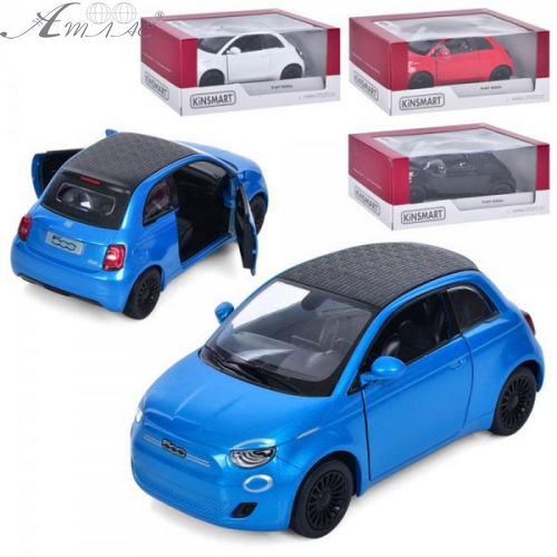 Машинка Kinsmart Fiat 500е KT5440W Машинка Kinsmart Fiat 500е KT5440W