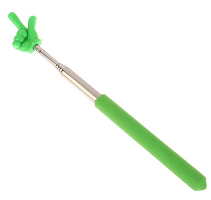 Телескопічна Пікмі указка з пальцем, Зелена 21-68 см 08893