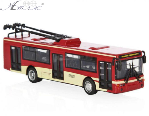 Модель Автопарк Тролейбус метал інерційний 6407С фото 2 Модель Автопарк Тролейбус метал інерційний 6407С фото 2