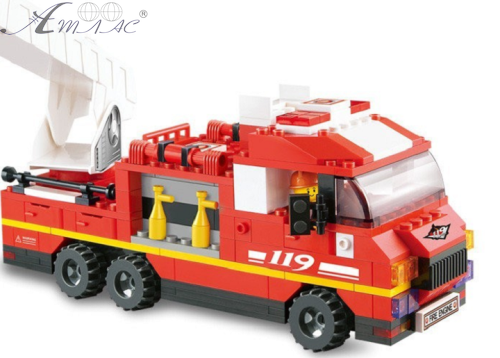 Игрушка Конструктор Sluban Пожарная машина 368 деталей  M38-B0223 фото 2