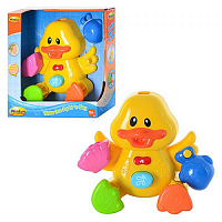 Игрушка для ванной Утенок брызгалка поющий в коробке  7108-Nl