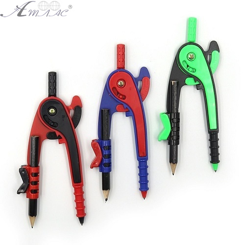 Циркуль пластиковий Козяча ніжка з олівцем мікс кольорів BD-998