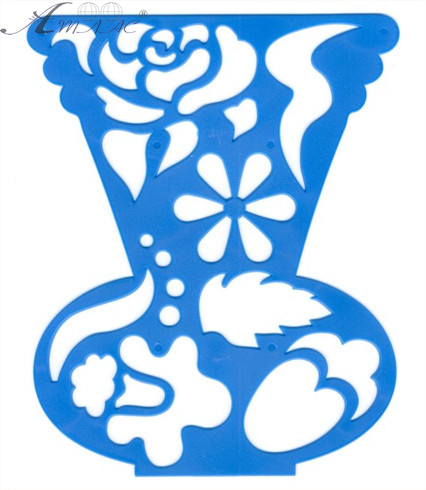 Трафарет для дитячої творчості Луч "Ваза з квітами" 17С 1147-08 Трафарет для дитячої творчості Луч "Ваза з квітами" 17С 1147-08