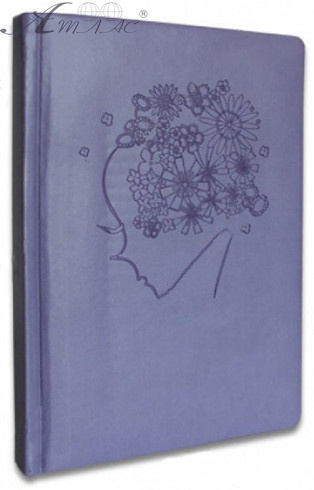 Ежедневник недатированный А5 Leader линия, сиреневый, голубой NPD-A5-6, 140606 Ежедневник недатированный А5 Leader линия, сиреневый, голубой NPD-A5-6, 140606