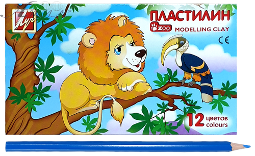 Пластилін Луч Зоо Міні 12 кольорів 162 гр 19С 1272-08 Пластилін Луч Зоо Міні 12 кольорів 162 гр 19С 1272-08