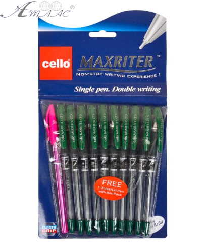 Ручка кулькова Cello Maxrіter Зелена 727-BL фото 2 Ручка кулькова Cello Maxrіter Зелена 727-BL фото 2