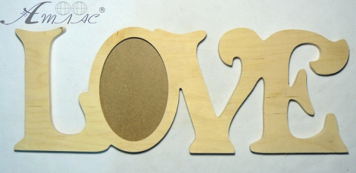 Дерев'яна Фоторамка "Love" для 1-ої фото 0468 Дерев'яна Фоторамка "Love" для 1-ої фото 0468