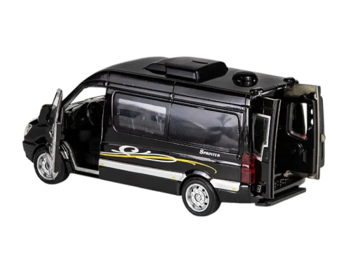 Машинка АвтоЕксперт Mercedes-Benz Sprinter Черний двери свет звук 14 см Т1788 фото 2 Машинка АвтоЕксперт Mercedes-Benz Sprinter Черний двери свет звук 14 см Т1788 фото 2