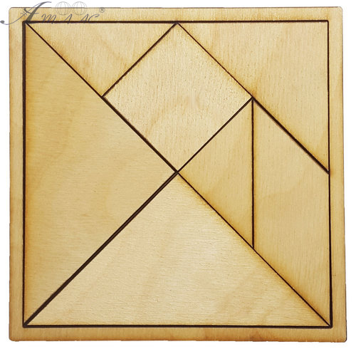 Танграм из фанеры 12 х 12 см  AS-7111 