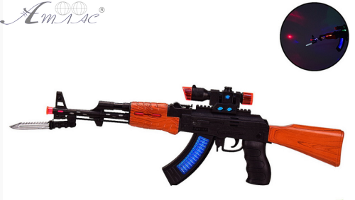 Игрушка Оружие Автомат АК-47 со световыми и звуковыми эффектами   758 фото 2