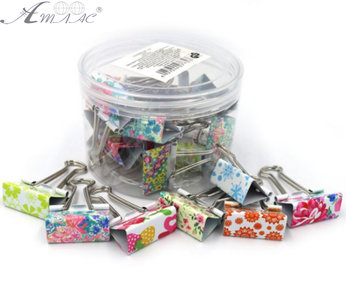 Біндер № 32 мм шириною Квіти мікс ПОШТУЧНО  5387-32