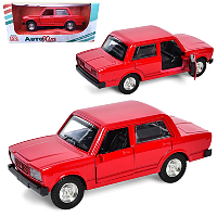 Машинка АвтоХіт Жигули ВАЗ 2107 Красная металл 12см  М5658