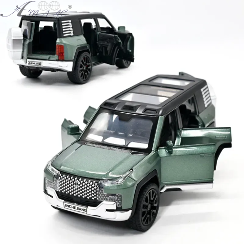 Машинка Автоексперт Range Rover Defender зелена 14см двері світло звук 16744 Машинка Автоексперт Range Rover Defender зелена 14см двері світло звук 16744