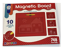 Игрушка Магнитный планшет для рисования шариками 748 ячеек  2204