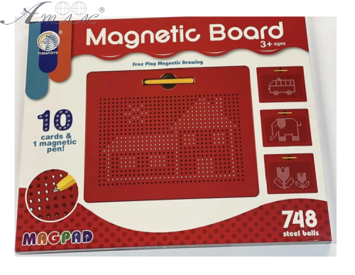 Игрушка Магнитный планшет для рисования шариками 748 ячеек  2204