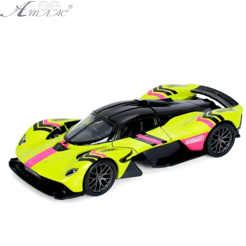 Машинка Kinsmart Aston Martin Valkyrie Жовта KT5470FW Машинка Kinsmart Aston Martin Valkyrie Жовта KT5470FW