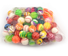 Игрушка Мяч попрыгунчик 2,7 см микс  9041-2,7