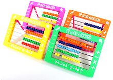 Счеты детские с ножкой, пластиковые 12 х 15.5 см  8014