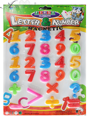 Магниты Цифры и знаки в блистере 29 х 21см  15487