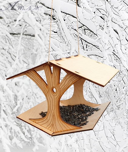 Кормушка № 2 дно как крыша 24.5 х 22.5 х 19.7 см AS-4274, F-0231 фото 2 Кормушка № 2 дно как крыша 24.5 х 22.5 х 19.7 см AS-4274, F-0231 фото 2