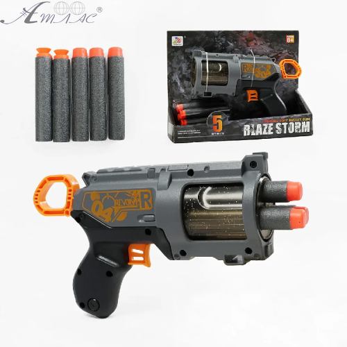 Іграшка Пістолет + поролонові кулі з присосками  7164