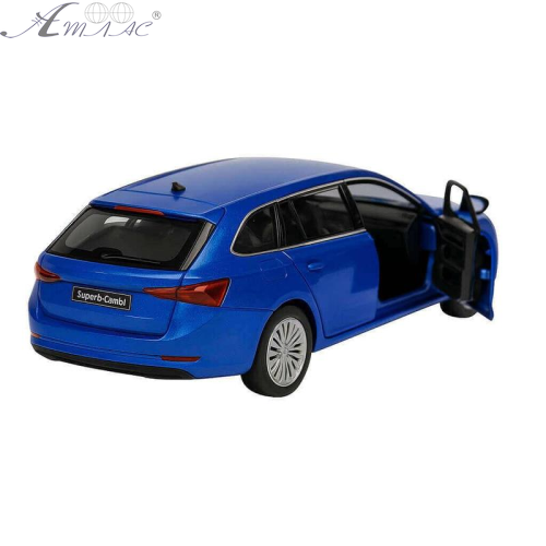 Машинка Автопром Skoda SuperB iV Синяя электро+свет+звук 14см 68744 фото 2 Машинка Автопром Skoda SuperB iV Синяя электро+свет+звук 14см 68744 фото 2