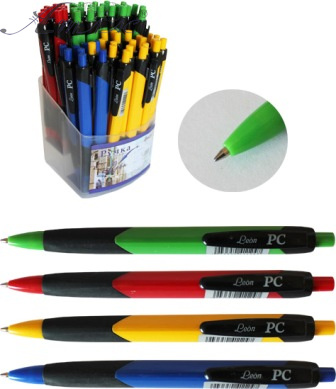 Ручка кулькова Pen City "Leon" автоматична 4 кольори 001773 Ручка кулькова Pen City "Leon" автоматична 4 кольори 001773