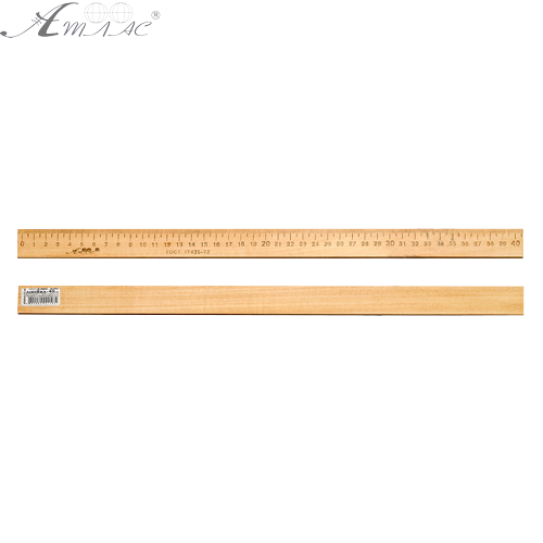 Линейка Деревянная 40 см напечатанная со штрих-кодом AS-0655, К-4053 Линейка Деревянная 40 см напечатанная со штрих-кодом AS-0655, К-4053