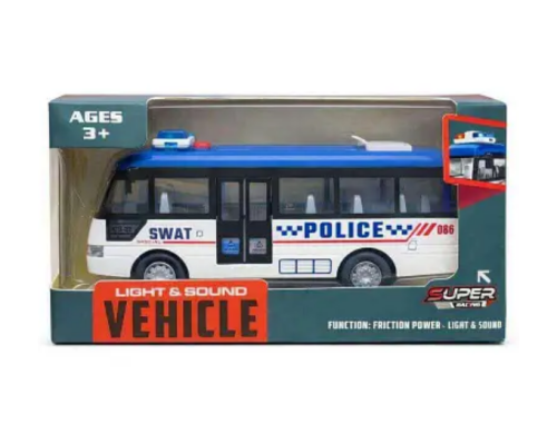 Игрушка Автобус Police пластик 18 см в коробке YM-9906В фото 3 Игрушка Автобус Police пластик 18 см в коробке YM-9906В фото 3