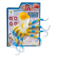 Игрушка силиконовая антистресс Осьминог яркий  17 см  6006А