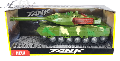 Игрушка Танк инерционный свет звук 25см в коробке 383 Игрушка Танк инерционный свет звук 25см в коробке 383