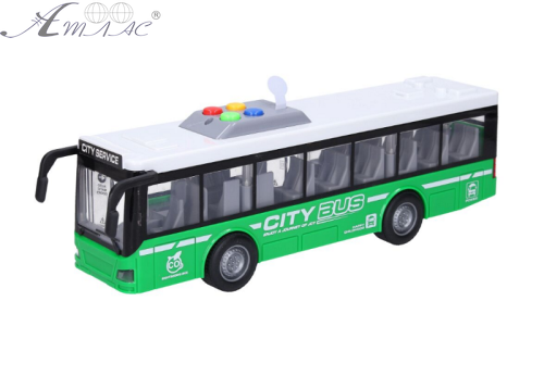 Іграшка Автобус CITY SERIES Зелений двері світло звук 28 см RJ5503 фото 2 Іграшка Автобус CITY SERIES Зелений двері світло звук 28 см RJ5503 фото 2