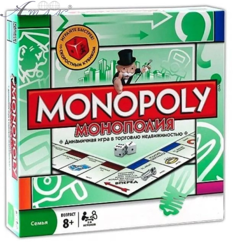 Игра Настольная Монополия в коробке Рус. язык 6123 Игра Настольная Монополия в коробке Рус. язык 6123