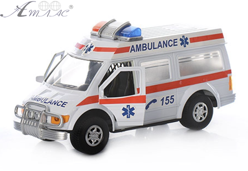 Игрушка Машинка Скорая Помощь 27см пластик 34766В Игрушка Машинка Скорая Помощь 27см пластик 34766В